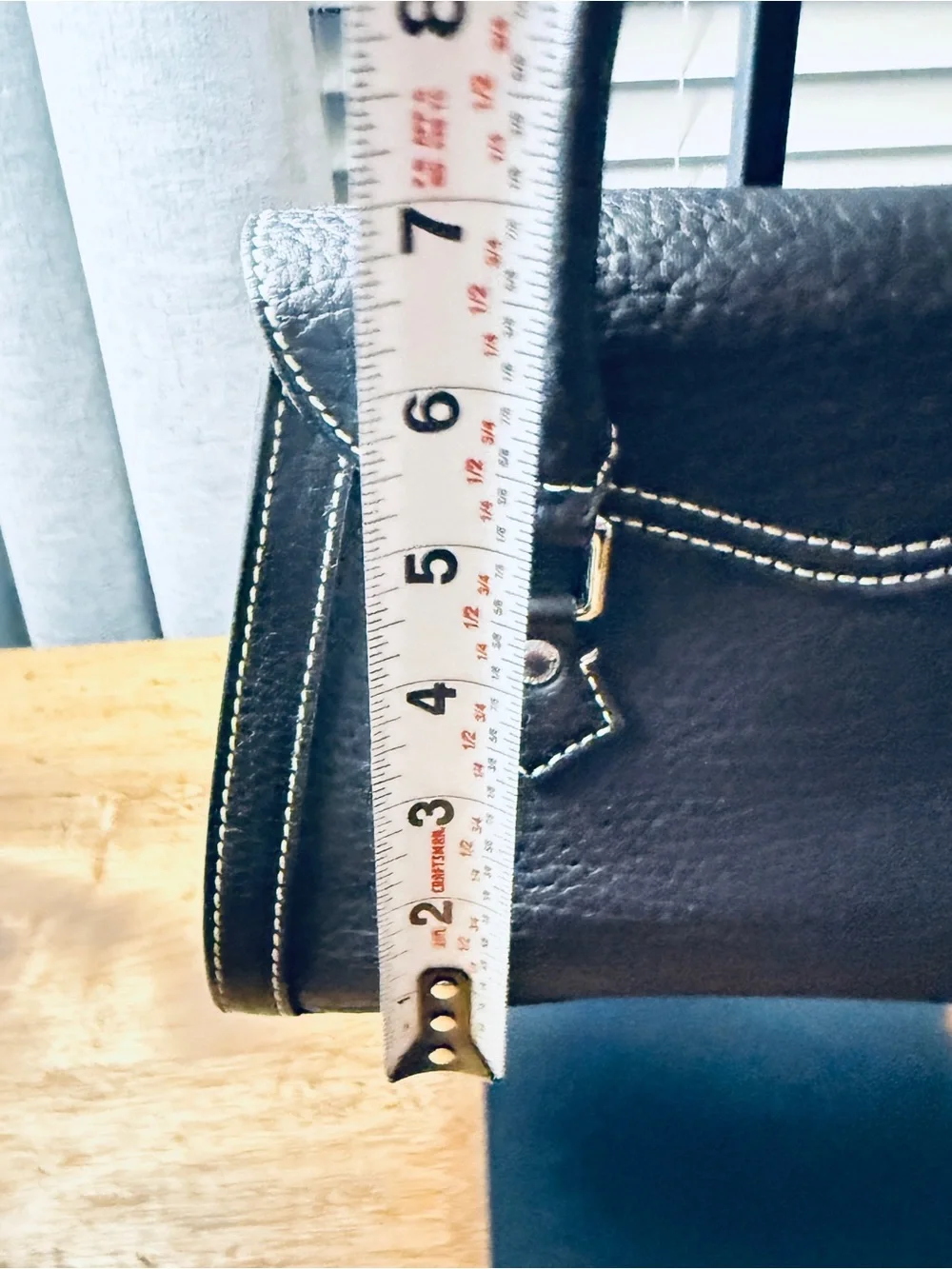 Vintage Dooney & Bourke Black Pebbled Leather Flap Satchel Bag with Lock & Key